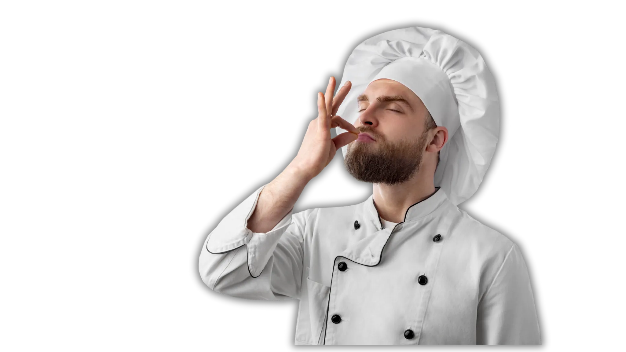 Chef fazendo sinal de perfeito