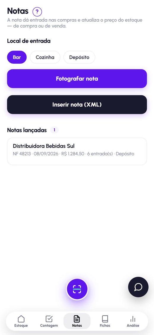 Notas fiscais